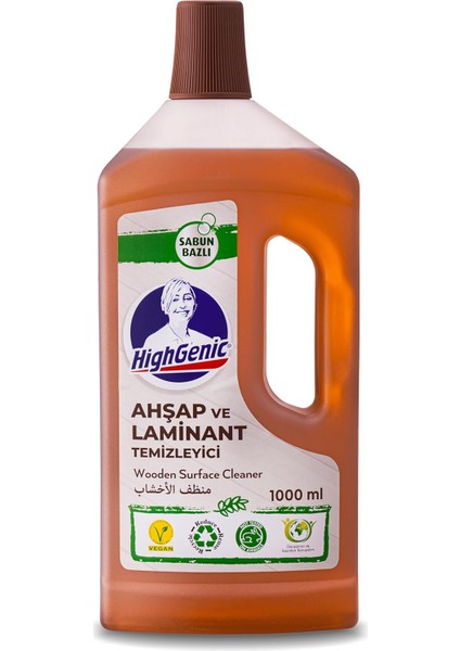 Highgenic Ahşap ve Laminant Temizleyici, 1000 Mililitre