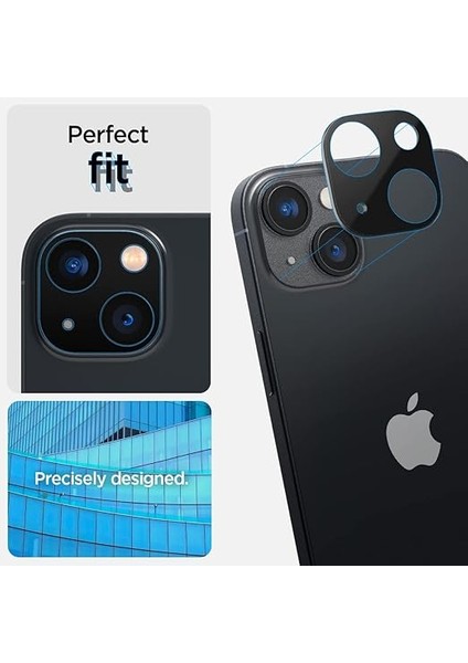 iPhone 14 / 14 Plus ile Uyumlu Kamera Lens Camı Koruyucu Glas.tr Optik (2 Adet) Black - AGL05274 fırsatları