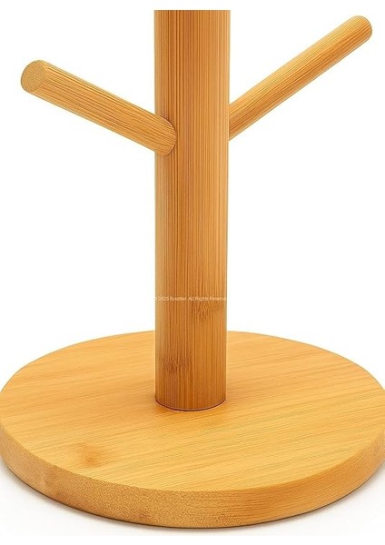 Ahşap Bambu Kupa Bardak Askısı 6'lı Stand Doğal Mutfak Tezgahı Için Kupa Standı Bardak Tutucu Modern Dekoratif Dayanıklı Kolay Kurulumlu Organizer (Yuvarlak) fırsatları