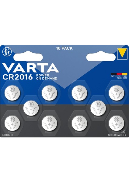 Power On CR2016 Blı 1X10