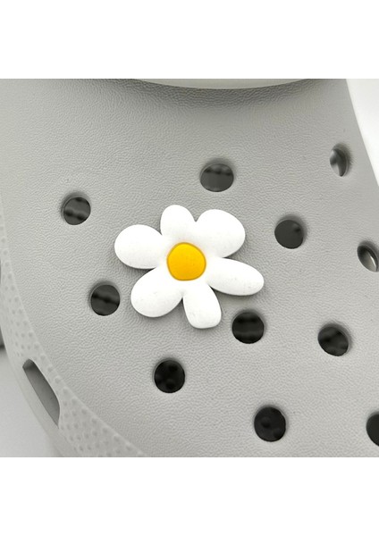 Terlik Süsü ve Aksesuarı , Çanta Süsü – Jibbitz 3D Çiçek Logo Aksesuar