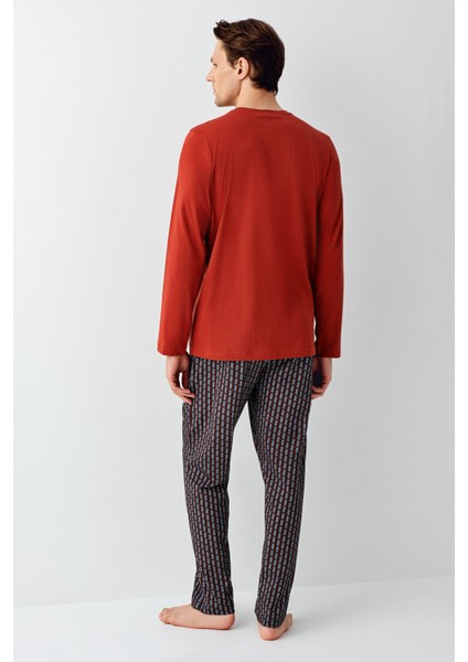 Erkek Kiremit Pijama Takımı fırsatları
