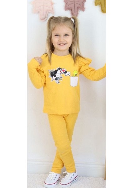 Raporlu Tweety Baskılı Kız Çocuk Takım fiyatları