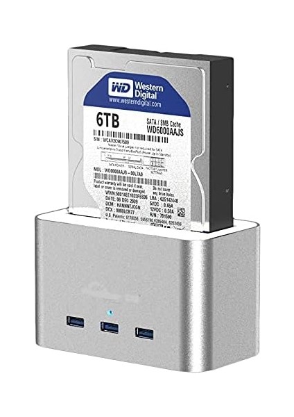 Alüminyum Usb3.0 3.5-2.5 HDD Sata 3 Port USB Hub Dock Istasyonu fırsatları