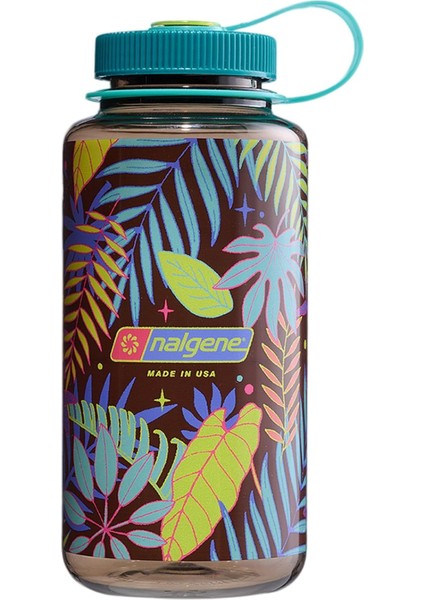 32 Oz Geniş Ağızlı Su Şişesi - Botanik Eğrelti Otları