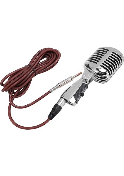 Retro Dinamik Vokal Mikrofonu - Xlr Kablolu Eski Vintage Tarzı Tek Yönlü Kardiyoid Mikrofon - Evrensel Stand Uyumlu - Canlı Performans, Stüdyo Içi Kayıt indirimleri