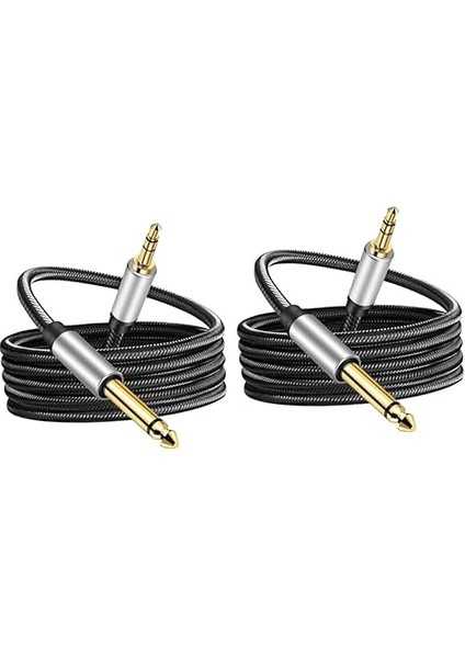 Adet Gitar Kablosu Ye Erkek Erkek Aux Uzunlukta Dayanıklı ve Aşınmaya Dirençli Iletimi Için Mixer Bağlantısı