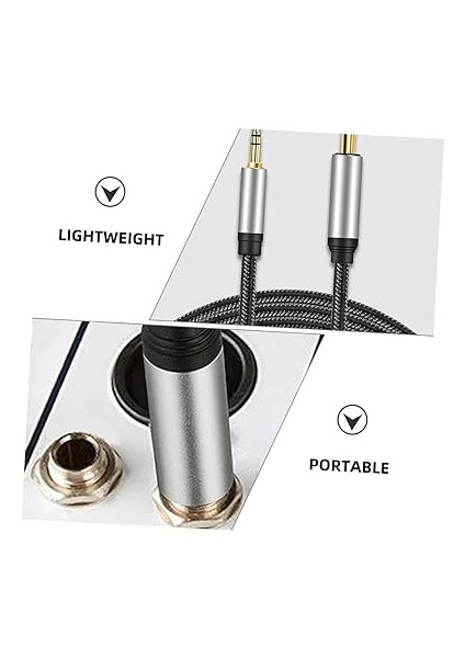 Adet Gitar Kablosu Ye Erkek Erkek Aux Uzunlukta Dayanıklı ve Aşınmaya Dirençli Iletimi Için Mixer Bağlantısı fiyatları