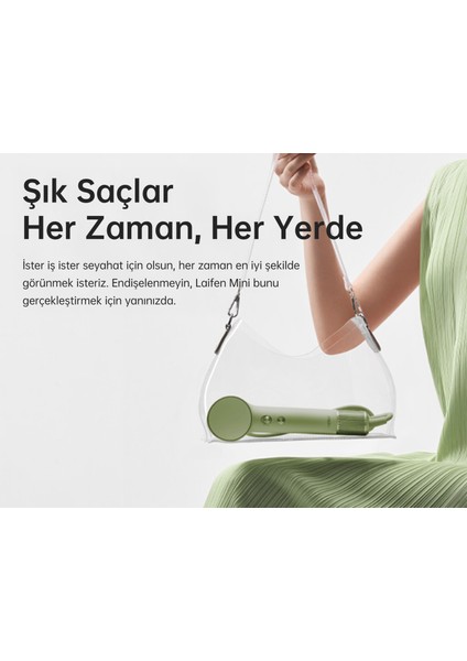 Mini Saç Kurutma Makinesi - Yeşil