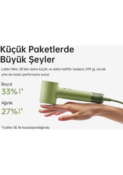 Mini Saç Kurutma Makinesi - Yeşil