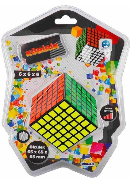 201000603 Smile Games Kübirik Zeka Küpü 6X6X6, Çok Renkli