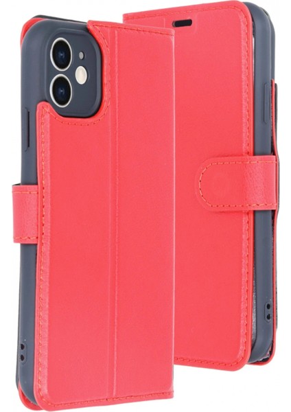 iPhone 11 Kılıf Trend S Plus Kapaklı Kılıf - Kırmızı fırsatları