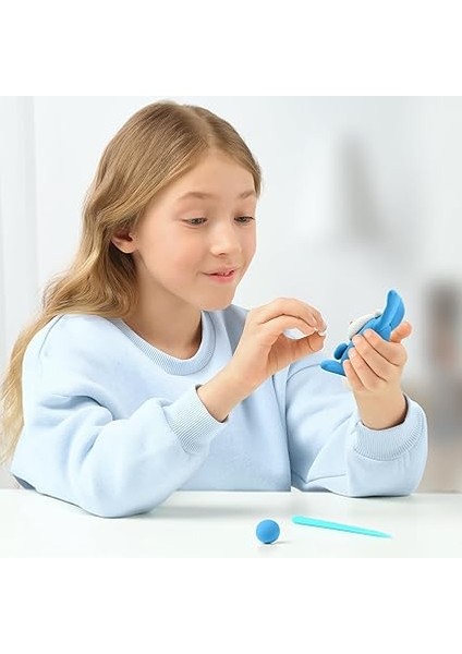 Clay Domuzcuk, At, Tavşan - Eğlenceli Interaktif Talimatlar Uygulaması ile Havada Kuru Kil Kiti 6 Kutu ve Şekillendirme Araçları indirimleri