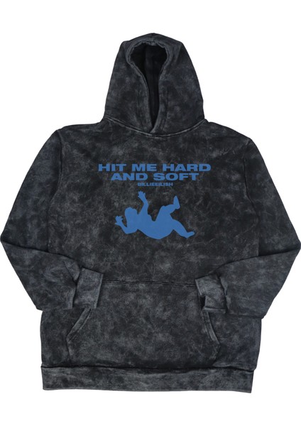 Unisex Billie Eilish Albüm Sırt Baskılı Kapüşonlu Yıkamalı Sweatshirt, Oversize Eskitme Hoodie fiyatları