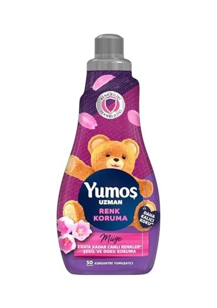 Yumoş Uzman Konsantre Çamaşır Yumuşatıcısı Renk Koruma 50 Yıkama (1 x 1200 Ml)