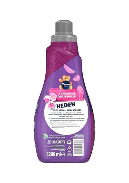 Yumoş Uzman Konsantre Çamaşır Yumuşatıcısı Renk Koruma 50 Yıkama (1 x 1200 Ml) fiyatları