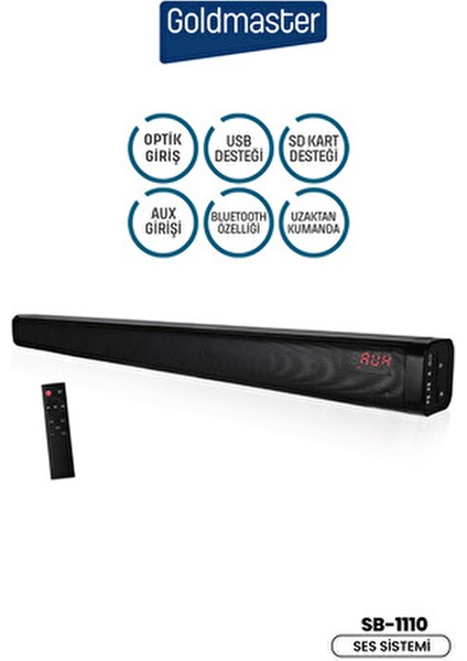 SB-1110 40 W Soundbar Güçlü Ses Performansı ve Uzaktan Kumanda Özelliği fiyatları