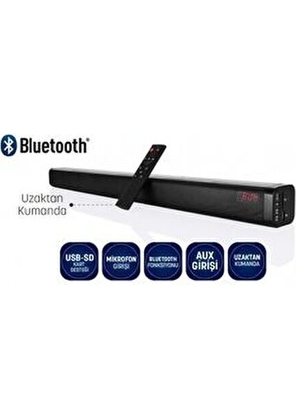 SB-1110 40 W Soundbar Güçlü Ses Performansı ve Uzaktan Kumanda Özelliği indirimleri