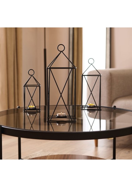 Dekoratif Mum Feneri - 36X13X13 cm