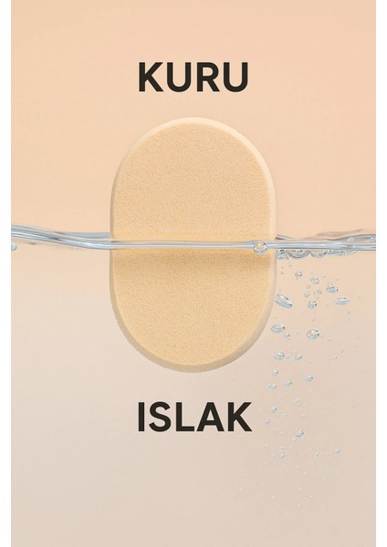 Oval Latex Makyaj Süngeri – Islak & Kuru Kullanım, Pürüzsüz Ten Uygulaması fırsatları