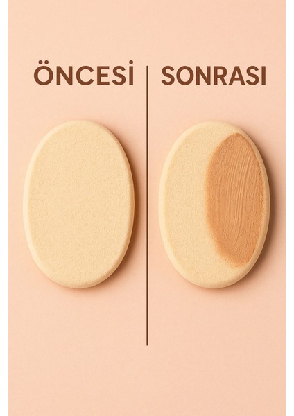 Oval Latex Makyaj Süngeri – Islak & Kuru Kullanım, Pürüzsüz Ten Uygulaması indirimleri