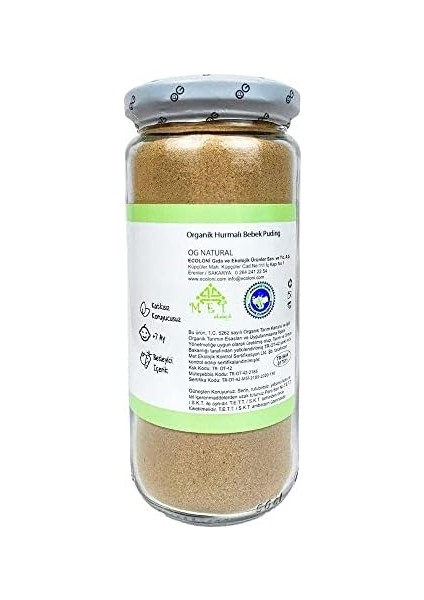 Og Hurmalı Bebek Pudingi 300 gr 7 Ay