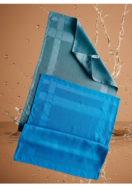 Aliva's Premium Mikrofiber Sihirli Temizlik Bezi 40 X60 Cm- Mavi ve Antrasit Gri Renk 2 Adet