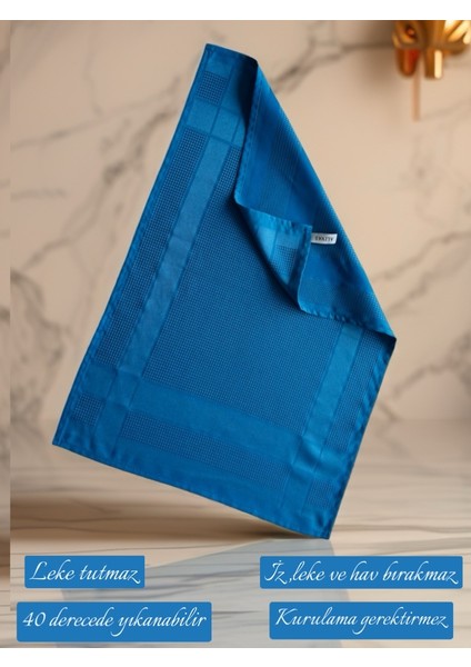 Aliva's Premium Mikrofiber Sihirli Temizlik Bezi 40 X60 Cm- Mavi ve Antrasit Gri Renk 2 Adet indirimleri