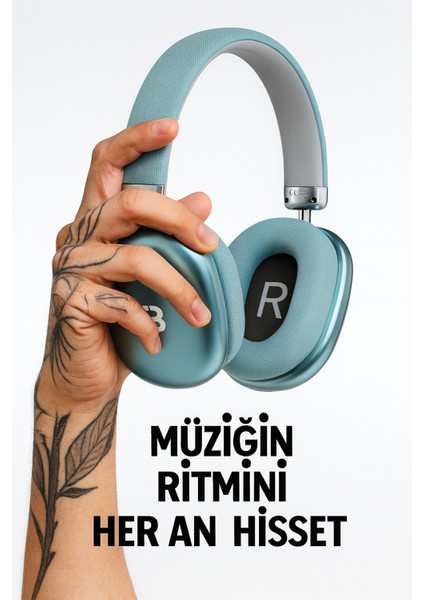 Wave Kablosuz Kulaküstü Kulaklık – Bluetooth Kulaklık 5.3, Katlanabilir, Mikrofonlu, Aux Girişli modelleri