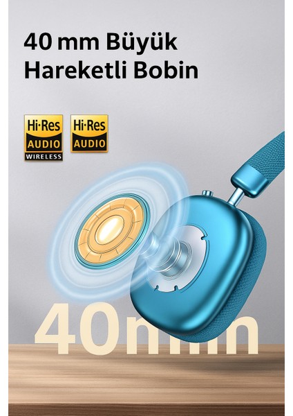 Wave Kablosuz Kulaküstü Kulaklık – Bluetooth Kulaklık 5.3, Katlanabilir, Mikrofonlu, Aux Girişli indirimleri