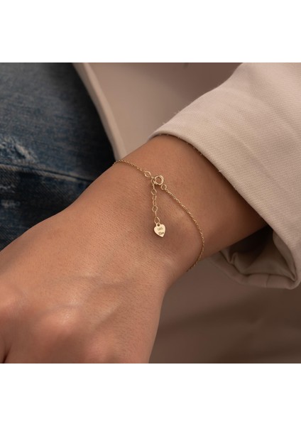 Minimal Taşlı 14 Ayar Altın Bileklik modelleri