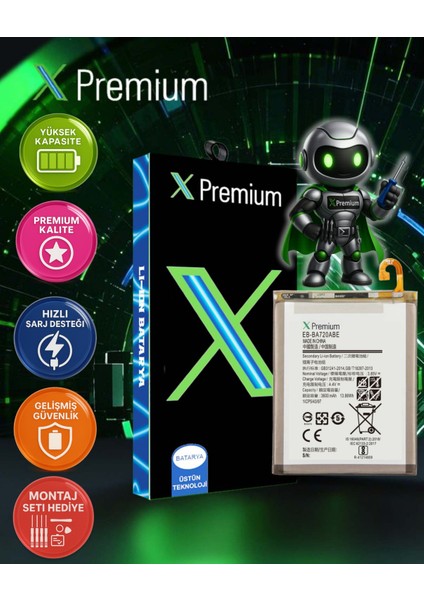 Xpremium Samsung A9 Star Batarya Pil Süper Yüksek Kalite 3720 Mah EB-BA920ABU