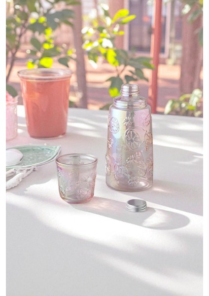 Lemora Cam Başucu Sürahisi 1200 ml Desenli Kapaklı Su Şişesi fiyatları