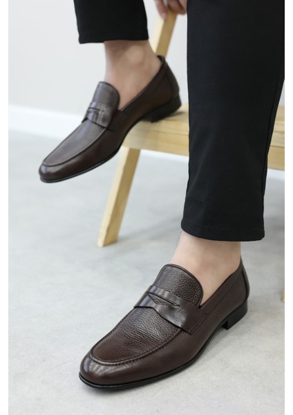 Hakiki Deri Kösele Erkek Klasik Ayakkabı 237MA5968