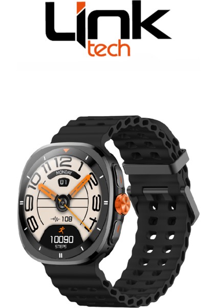 S106 Premium Lt Watch 46MM Süper Amoled IP68 Suya Dayanıklı Akıllı Saat (Kvk Türkiye Garantili)