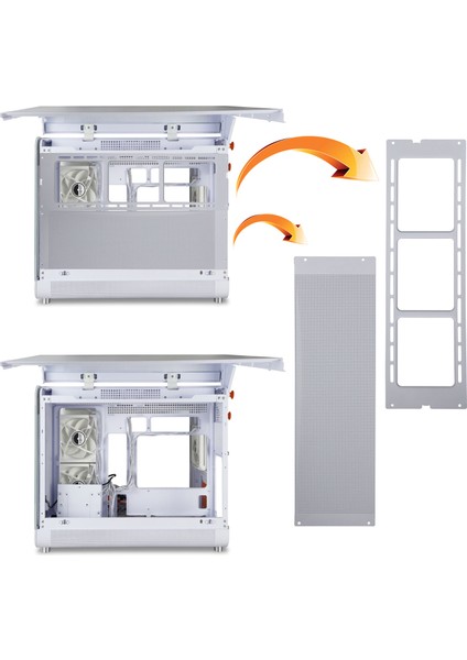 Midi Tower Kasa Beyaz