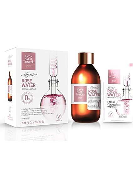 Eyüp Sabri Tuncer Mystıc Rose Water 200 ml Glass Bottle 1 Paket (1 x 200 Ml)