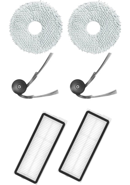 Roborock Qrevo C Robot Süpürge Uyumlu 6'lı Yedek Parça Seti