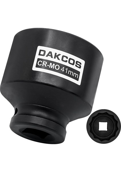 1/2 "sürücü 41MM Soket 12 Ponit Darbeli Anahtar Soket Tahrik Mili Aracı Güç Soketi, Cr-Mo Soket