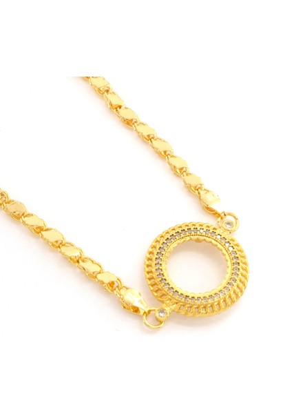 Yarım Altın Çerçeve Bileklik Çelik Altın Kaplama Arpa Model BLK-1106 indirimleri