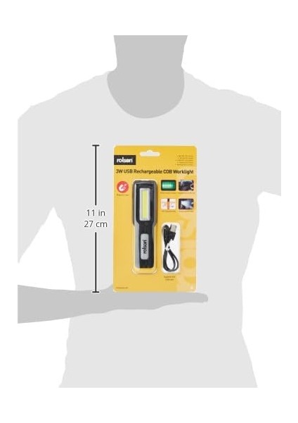 61467 3W USB Rechargeable Cob Torch & Lamp modelleri