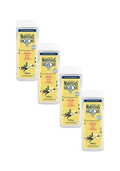 Le Petit Marseillais Vanilya Sütü Duş Jeli (4 x 400 Ml)