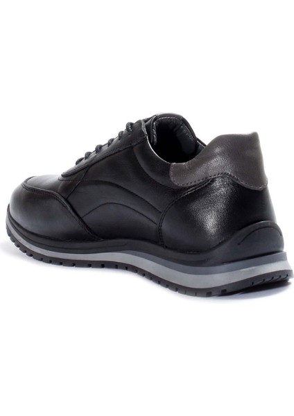 Hakiki Deri Siyah Erkek Spor Ayakkabı 855ma415