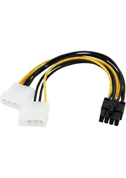 Plus PX-4260 2xmolex To 8 Pin Ekran Kartı Güç Kablosu Çevirici, 4pin To 8pin Ekran Kartı Güç Kablosu fiyatları
