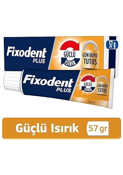 Plus Güçlü Isırık Diş Protezi Yapıştırıcı Krem 57 G fiyatları
