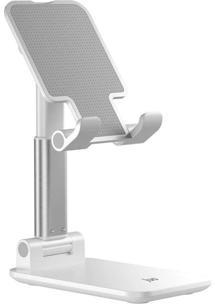 Katlanabilir Masaüstü Telefon Standı Beyaz