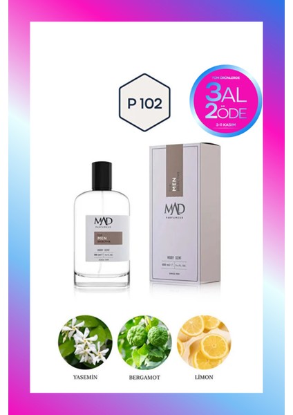 Mad P102 Selective 100 ml Erkek Parfüm