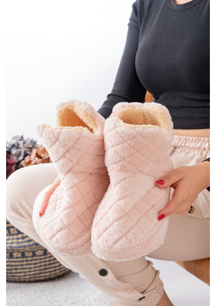 Kadın Panduf Ev Botu Ev Ayakkabısı Kalın Hafif Taban