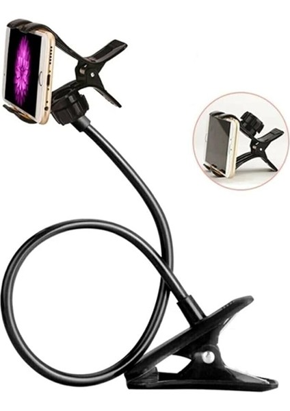 Concept Akrobat Telefon Tutucu - Akrobatik Gövde Ev Oto Ofis Için Oynar Başlıklı 360° Dönebilen Aparat