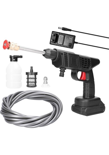 18V Ev Tipi Kablosuz Yüksek Basınçlı Araba Yıkama Aleti Taşınabilir Araç Tem Makinesi Köpük Şişeli Otomobil Yıkama Makinesi